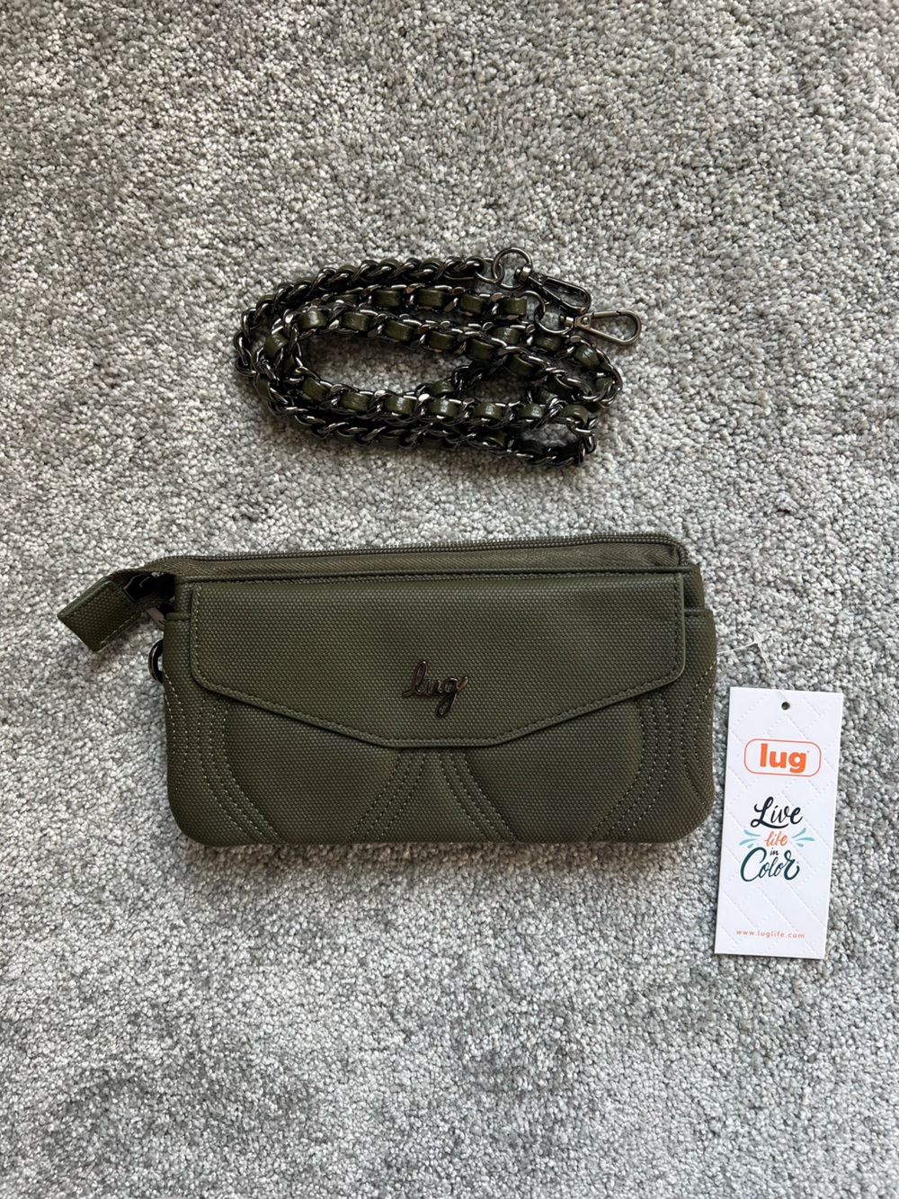 Lug Blitz Matt luxe olive green NWT